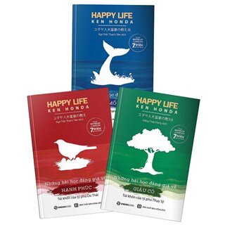 Combo 3 cuốn Happy Life: Những Bài Học Đáng Giá Về Hạnh Phúc, Giàu Có & Xây Dựng Mối Quan Hệ