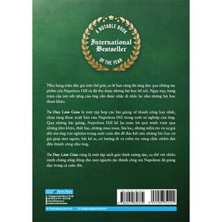 Tư Duy Làm Giàu - Những Bài Nói Chuyện Bất Hủ Của Napoleon Hill