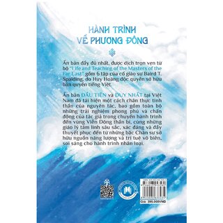 Hành Trình Về Phương Đông - Life And Teaching Of The Masters Of The Far East (Bìa Cứng)