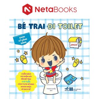 Ehon Kỹ Năng Sống - Bé Trai Đi Toilet - Jinco (Bìa Cứng)