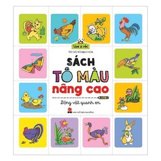 Họa Sĩ Nhí: Sách Tô Màu Nâng Cao - Động Vật Quanh Em