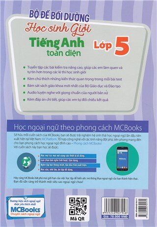 Bộ Đề Bồi Dưỡng Học Sinh Giỏi Tiếng Anh Toàn Diện Lớp 5