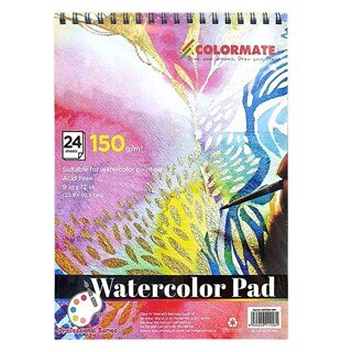 Tập 24 Tờ Giấy Vẽ A4 Watercolor Pad Colormate ARTIST-WP-111581