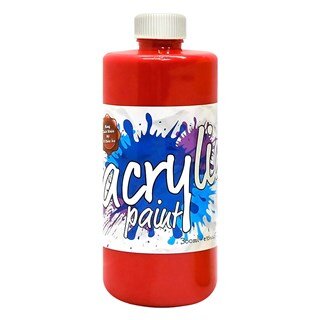 Chai Màu Vẽ Acrylic 300ml - Đỏ