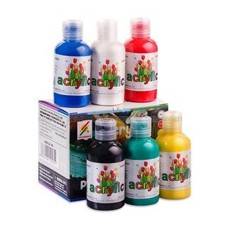 Hộp 6 Chai Màu Vẽ Colormate Acrylic - ACRYLIC-6B-100059