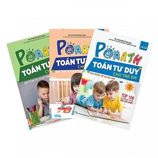 Combo 3 Cuốn Sách POMath Toán tư duy Cho Trẻ Em 4 - 6 tuổi (Tập 1, 2, 3)