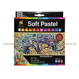 Hộp Giấy 24 Cây Soft Pastel CM-SOFTPASTEL-24C-111291