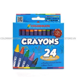 Bút Sáp Màu 24 Cây Hộp Giấy CRAYONS-24P-111451