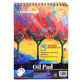 Tập Giấy Vẽ Màu Dầu 12 tờ Colormate ARTIST-OP-111574