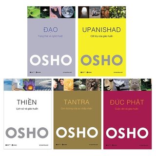 Combo Osho: Đạo + Đức Phật + Tantra + Thiền + Upanishad (Bộ 5 Cuốn)