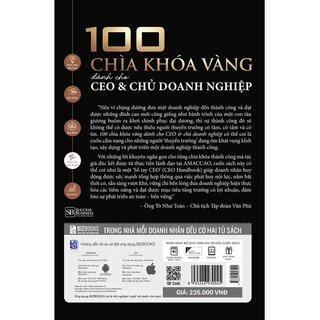 100 Chìa Khóa Vàng Dành Cho CEO Và Chủ Doanh Nghiệp