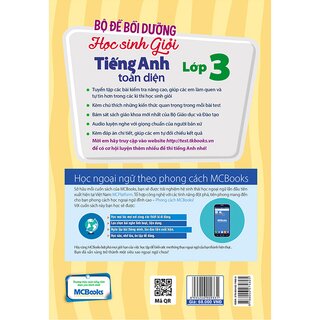 Bộ Đề Bồi Dưỡng Học Sinh Giỏi Tiếng Anh Toàn Diện - Lớp 3 (Tập 1)