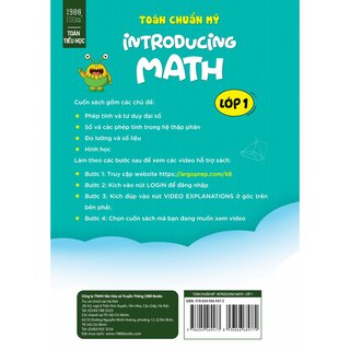 Toán Chuẩn Mỹ - Introducing Math - Lớp 1