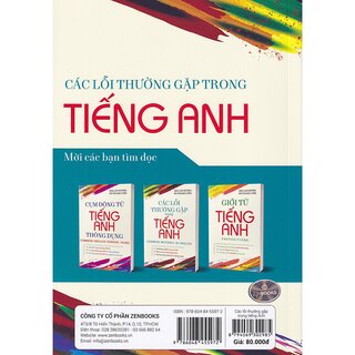 Các Lỗi Thường Gặp Trong Tiếng Anh