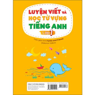 Luyện Viết Và Học Từ Vựng Tiếng Anh Lớp 1 Theo Giáo Trình Family And Friends