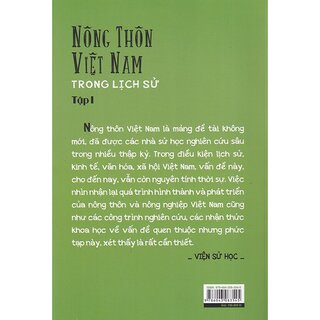 Nông Thôn Việt Nam Trong Lịch Sử - Tập 1