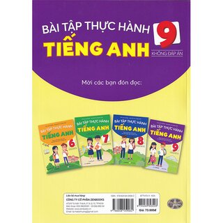 Bài Tập Thực Hành Tiếng Anh Lớp 9 (Không Đáp Án)