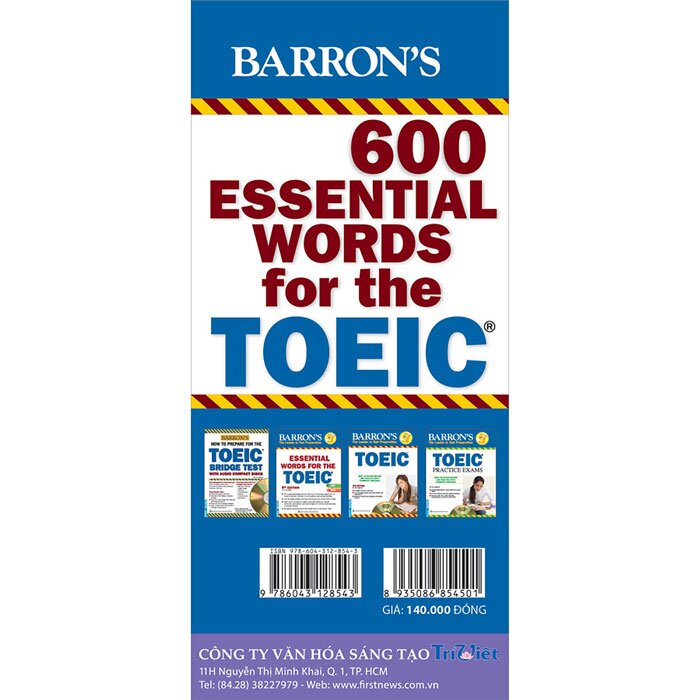 Hộp Flash Cards - 600 Essential Words For The TOEIC