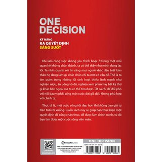 One Decision - Kỹ Năng Ra Quyết Định Sáng Suốt