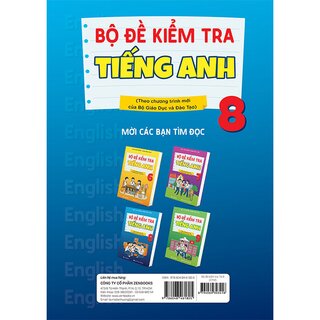 Bộ Đề Kiểm Tra Tiếng Anh 8