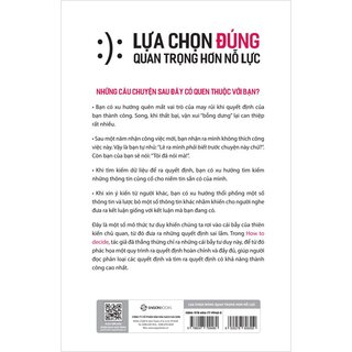 Lựa Chọn Đúng Quan Trọng Hơn Nỗ Lực