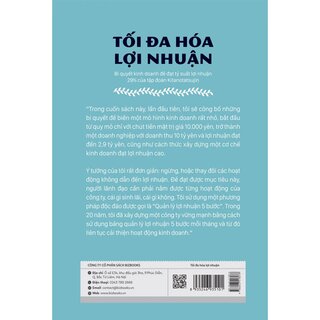 Tối Đa Hoá Lợi Nhuận - Bí Quyết Kinh Doanh Để Đạt Tỷ Suất Lợi Nhuận 29% Của Tập Đoàn Kitanotatsujin