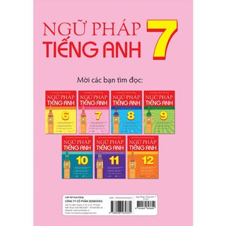 Ngữ Pháp Tiếng Anh 7 - Theo Chương Trình Khung Của Bộ Giáo Dục Đào Tạo