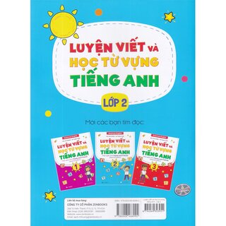 Luyện Viết Và Học Từ Vựng Tiếng Anh Lớp 2