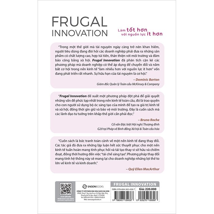 Frugal Innovation - Làm Tốt Hơn Với Nguồn Lực Ít Hơn
