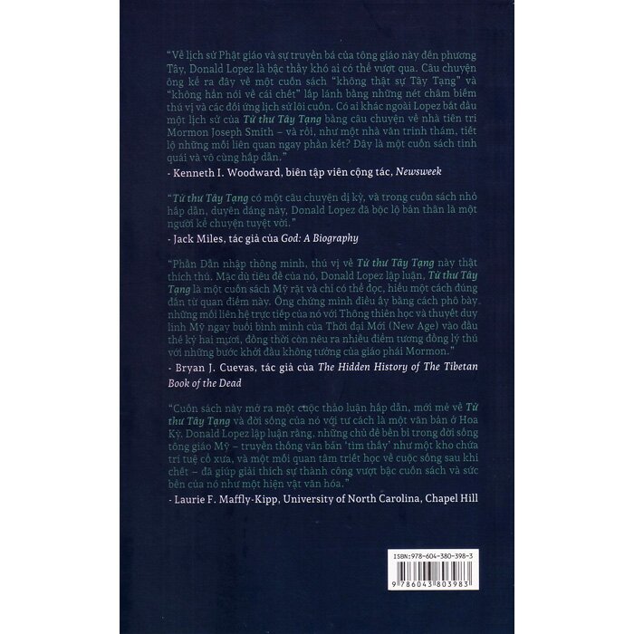 Tử Thư Tây Tạng - Tiểu Sử - Đời Sống Của Các Giáo Điển Vĩ Đại (Bìa Cứng)