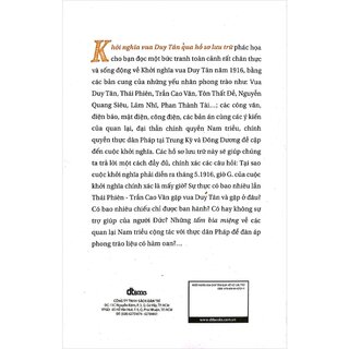 Khởi Nghĩa Vua Duy Tân Qua Hồ Sơ Lưu Trữ (Bìa Cứng)