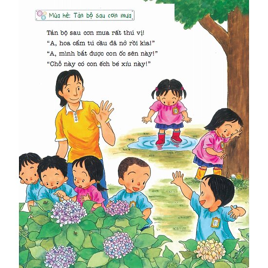 Tủ Sách Ehon - Bốn Mùa Ở Nhà Trẻ - Fujita Hioko - Aka Shozo | NetaBooks