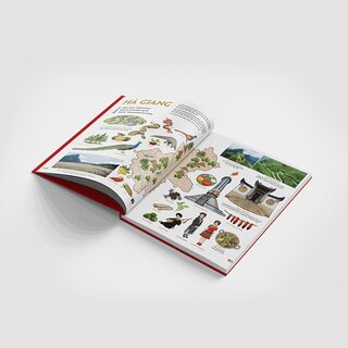 Đất Nước Gấm Hoa - Atlas Việt Nam - Ấn Bản Lưu Dấu 63 Tỉnh Thành (Bìa Cứng)