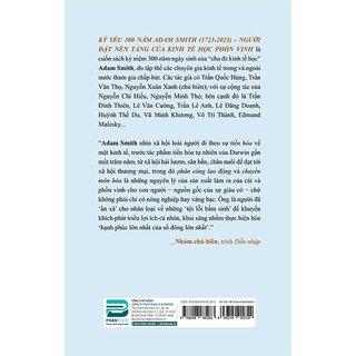 Kỷ Yếu 300 Năm Adam Smith (1723-2023) - Người Đặt Nền Tảng Của Kinh Tế Học Phồn Vinh
