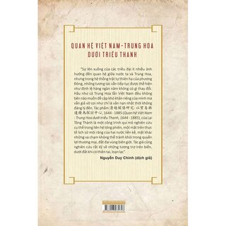 Quan Hệ Việt Nam - Trung Hoa Dưới Triều Thanh (Bìa Cứng)