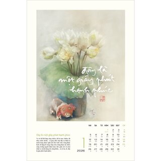 Lịch Treo Tường Thư Pháp Làng Mai - Bính Ngọ 2026