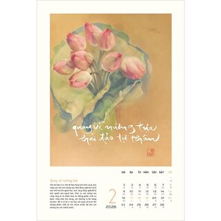 Lịch Treo Tường Thư Pháp Làng Mai - Bính Ngọ 2026