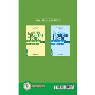 Giải Nghĩa Thành Ngữ, Tục Ngữ Việt Nam - Quyển 1 - Từ A Đến L
