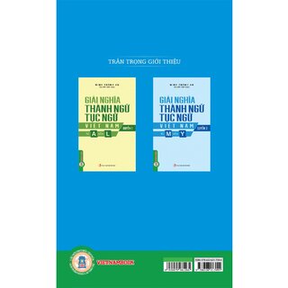 Giải Nghĩa Thành Ngữ, Tục Ngữ Việt Nam - Quyển 2 - Từ M Đến Y