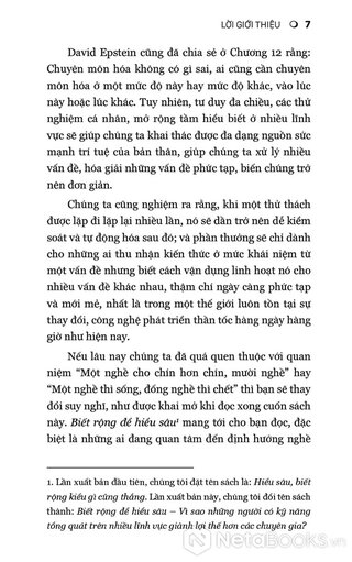 Range - Sức Mạnh Của Tư Duy Đa Lĩnh Vực - David Epstein