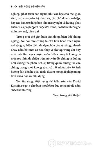 Range - Sức Mạnh Của Tư Duy Đa Lĩnh Vực - David Epstein