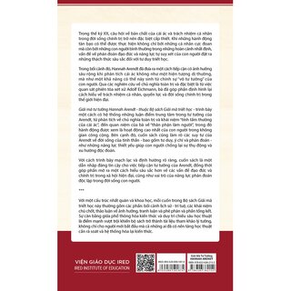 Giải Mã Tư Tưởng Hannah Arendt - Tự Do Thực Sự Là Gì - Karin A. Fry