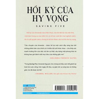 Hồi Ký Của Hy Vọng - Hành Trình Đi Tìm Công Lý Của Cô Gái Gốc Việt Đầu Tiên Bay Vào Vũ Trụ - Amanda Nguyen