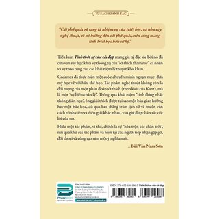 Tính Thời Sự Của Cái Đẹp - Nghệ Thuật Như Là Chơi, Biểu Trưng Và Lễ Hội - Hans-georg Gadamer