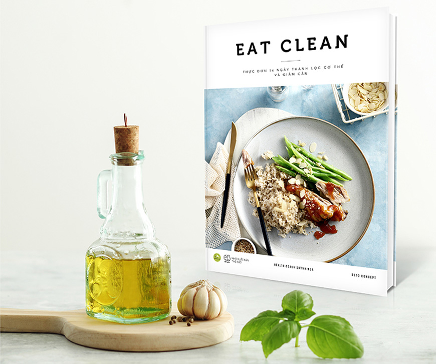 Sách "EAT CLEAN Thực Đơn 14 Ngày Thanh Lọc Cơ Thể Và Giảm Cân" của tác giả Quỳnh Nga - 2