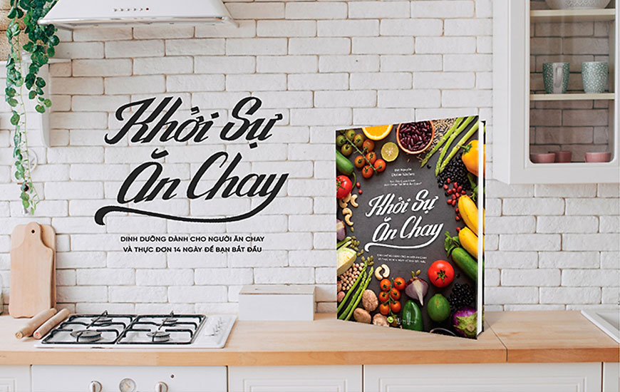 Sách "Khởi Sự Ăn Chay - Dinh Dưỡng Dành Cho Người Ắn Chay Và 14 Ngày Để Bạn Bắt Đầu" của tác giả  Đức Nguyễn