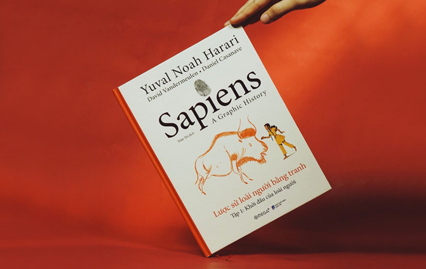 Sách "Sapiens - Lược Sử Loài Người Bằng Tranh - Tập 1: Khởi Đầu Của Loài Người" của tác giả Yuval Noah Harari