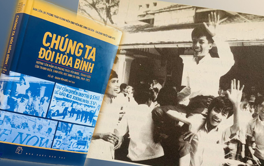 Sách Chúng Ta Đòi Hòa Bình. Ban liên lạc Phong trào Thanh niên Sinh viên Học sinh Sài Gòn - Gia Định trước năm 1975