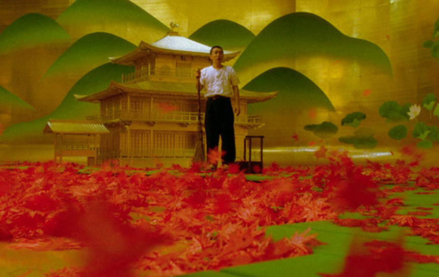 Hình ảnh Kim Các tự trong bộ phim về Mishima A life in four chapters. Ảnh: metrograph.