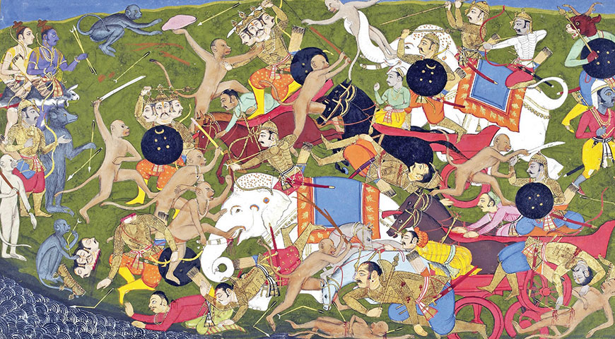 Sách "Mahabharata Bằng Hình - Thiên Sử Thi Vĩ Đại Nhất Của Ấn Độ" của tác giả DK 